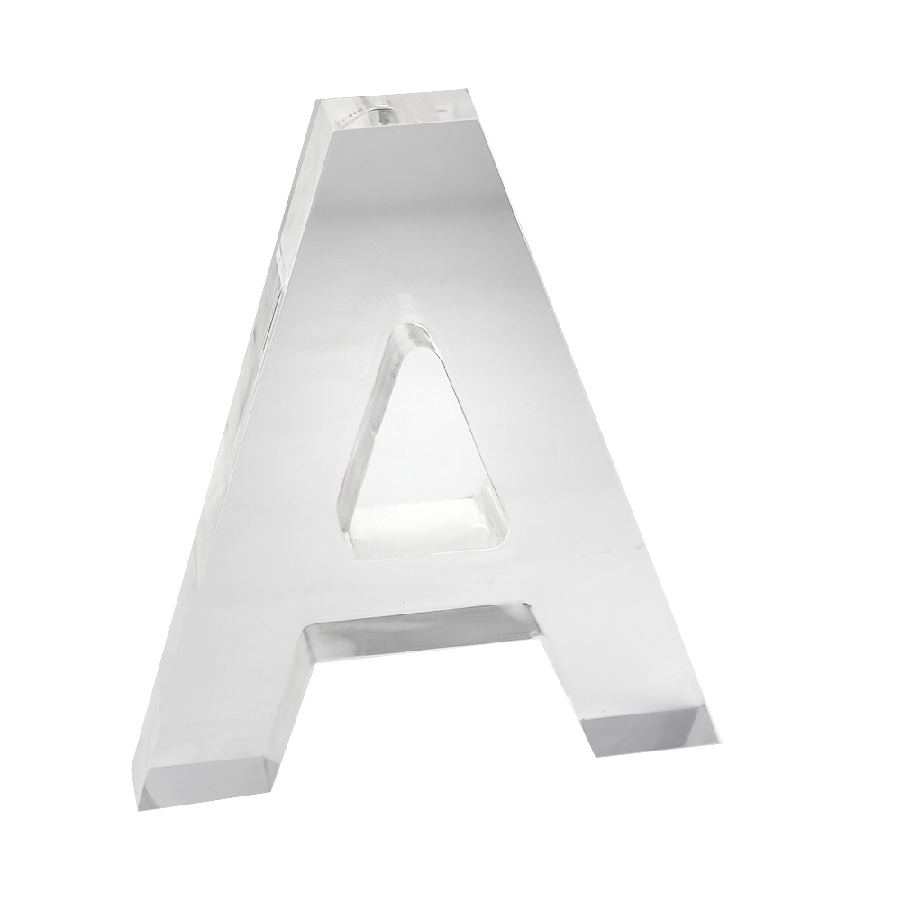 Modern luxurious acrylic letter A  for home decor 