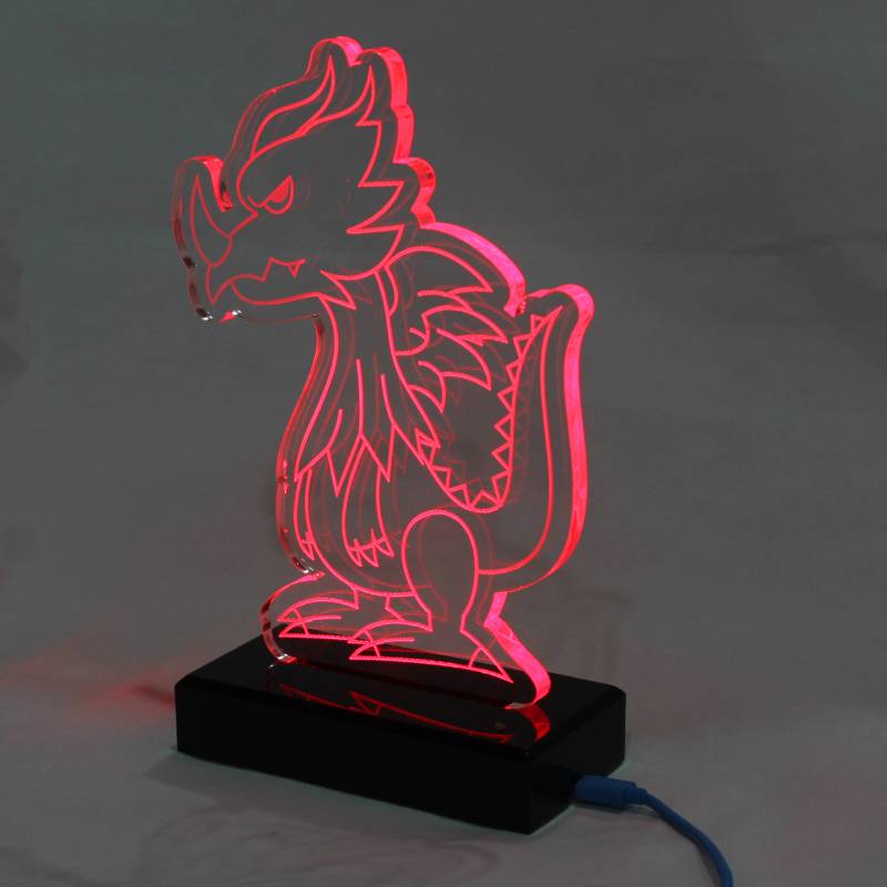  3D desk lamp animal fox shape gift acrylic night light LED lighting decoration 