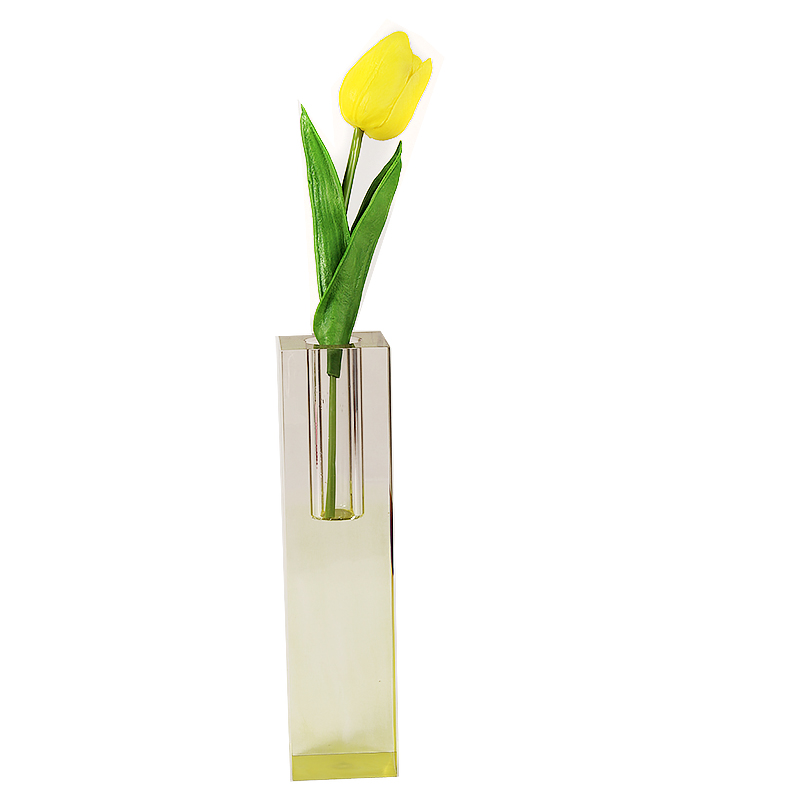 Factory wholesale clear colored acrylic flower display stand