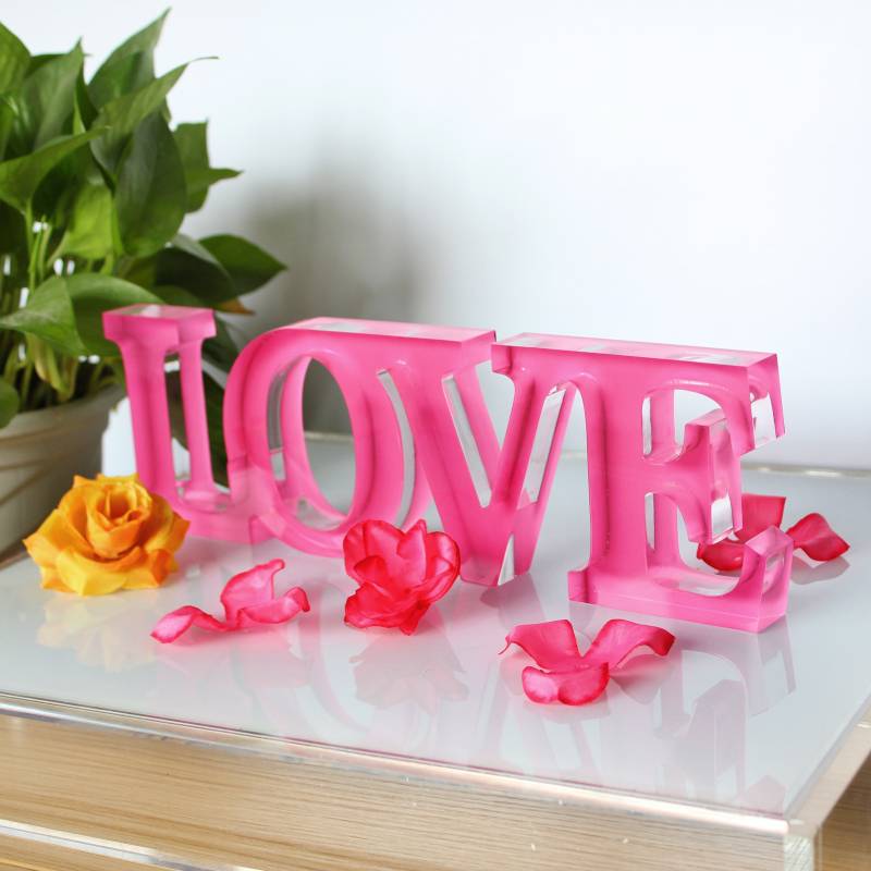 Custom wedding & home decorating acrylic LOVE letters