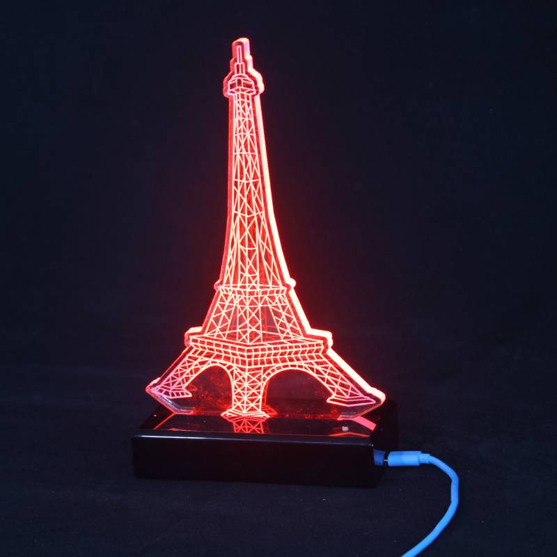 LED lighting decoration acrylic paris eiffel tower  