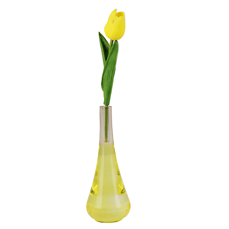 Factory best colored clear acrylic flower display holder