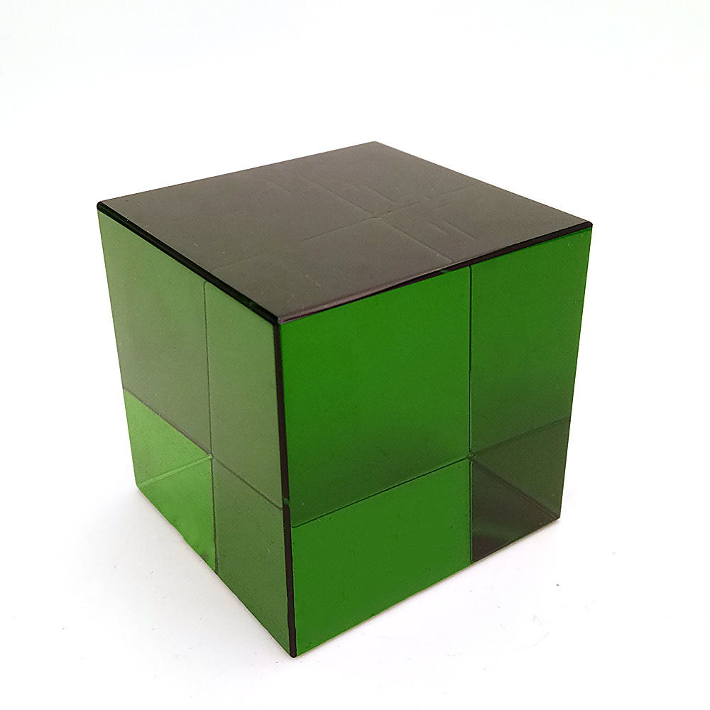 Custom clear acrylic cube block display solid acrylic block