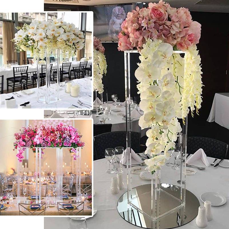  Wedding Decor Acrylic Display Set Includes Vase Flower Stand Table Numbers Wedd